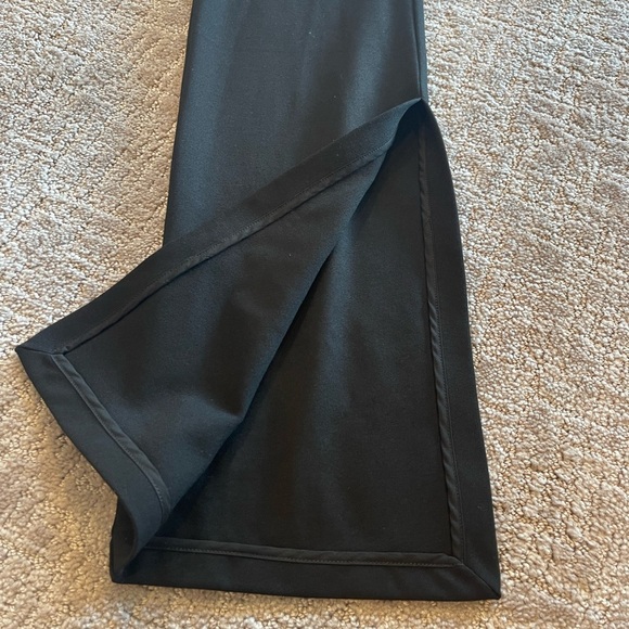 NWT Marcella Pearson Black Split Seam Trouser Pants, Ponte Fabric, Flare Leg, XS - Picture 12 of 15